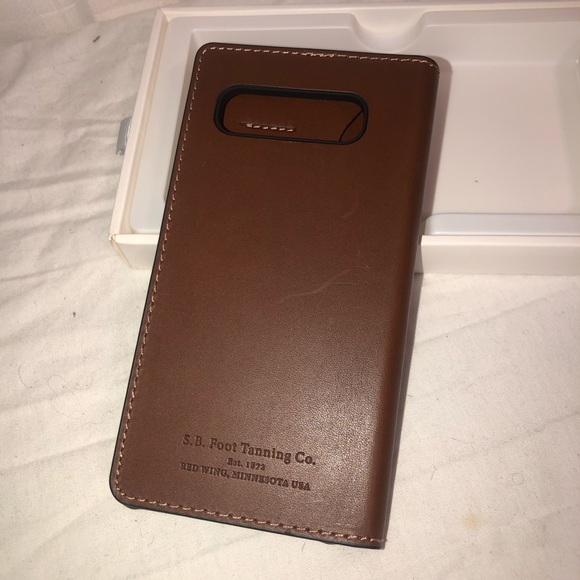 Platinum Genuine Leather Wallet Folio Phone Case - Picture 3 of 9